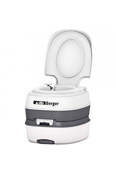 BERGER "Berger Deluxe" portable mobile toilet, piston pump, maximum load 130 kg, height 37.5 cm