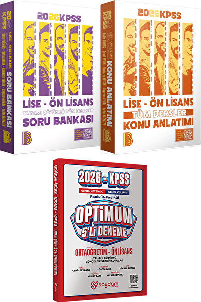 Benim Hocam Yayınları 2026 KPSS Lise Ön Lisans Tüm Dersler Konu ve Soru - Opt...