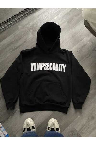 Hunors Sportswear & Company سترة Vampsecurıty مطبوع للجنسين موديل قطن بغطاء رأس