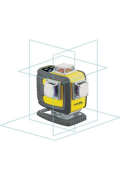 Nivel System CL4D-B Laser în cruce, 4D, roșu, planuri 360°
