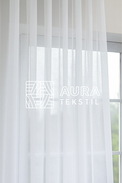 Fluiana Bamboo Tulle Curtain 1/3 Layer Pleated Tulle |   Bamboo Tulle Does Not Need Ironing, Suitable for Living Room, Sitting Room and Bedroom