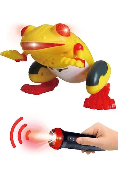 fitto لعبة ضفدع الليزر للتحكم عن بعد - قفز واقعي مع أصوات وأضواء