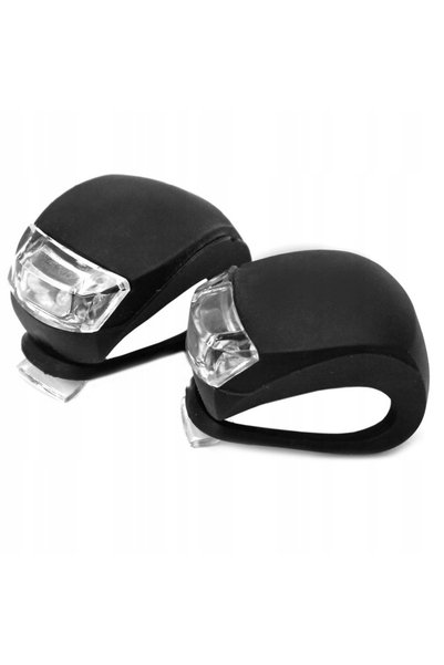 zola Set 2 bucati de lumini pentru biciclete,silicon,lumina alba,3 moduri de ...