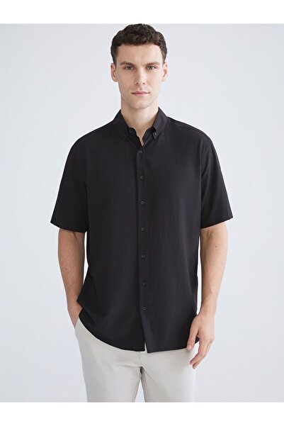 LC Waikiki Southblue Men's Regular Fit Short Sleeve Shirt