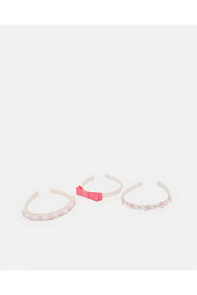 REDTAG عصابة رأس مزخرفة متنوعة للبنات (عبوة من 3 قطع)