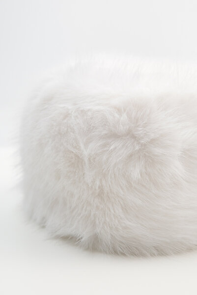 Addax Fur Plush Hat Şpk1091