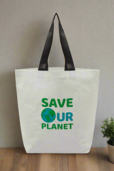 REDTAG White Jute Shopping Bag