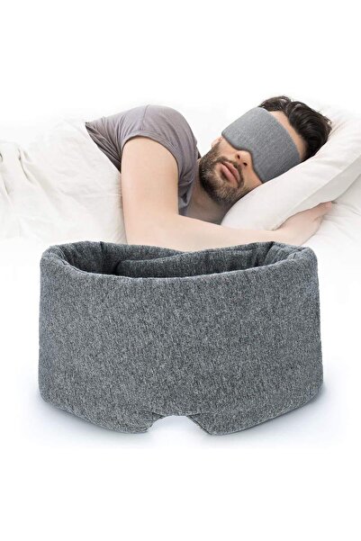 ENAR 100% Handmade Cotton Sleep Mask - Blackout, Breathable, Adjustable, with Travel Pouch