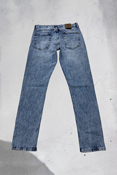 Denim Republic Men's Ice Blue Slim Fit Slim Fit Stretch Fabric Jean Denim Pants