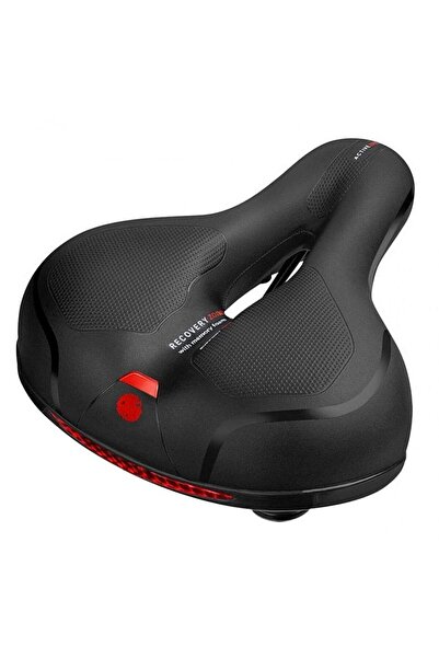 zola Σέλα ποδηλάτου, άνετη, με εύκαμπτο αφρό, αδιάβροχη, μαύρη, 25x20x9 cm