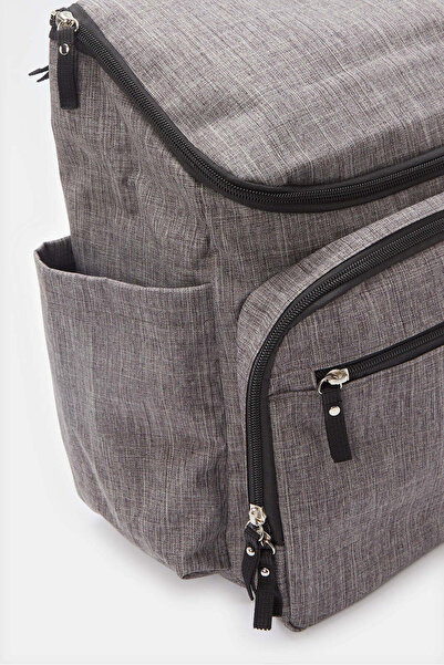 REDTAG Grey Casual/Maternal Dual-Purpose Backpack
