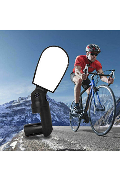 zola Rear view mirror for bicycle,adjustable, handlebar mount, plastic, black