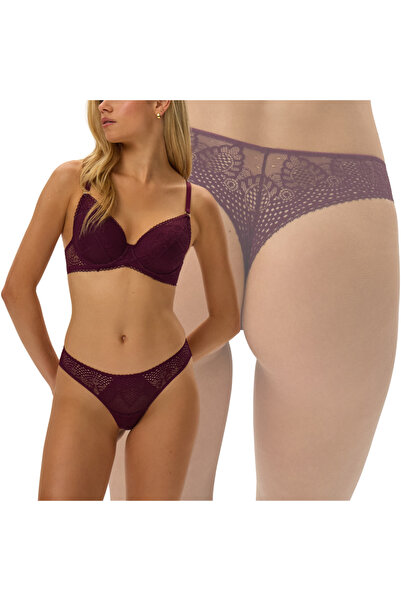 ESOTIQ Chiloți eleganți tanga pentru femei cu dantelă ajurata, confortabili și feminini | Marvela