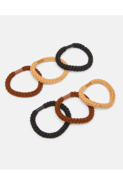 REDTAG Women Assorted Scrunchy Set (6 Piece)