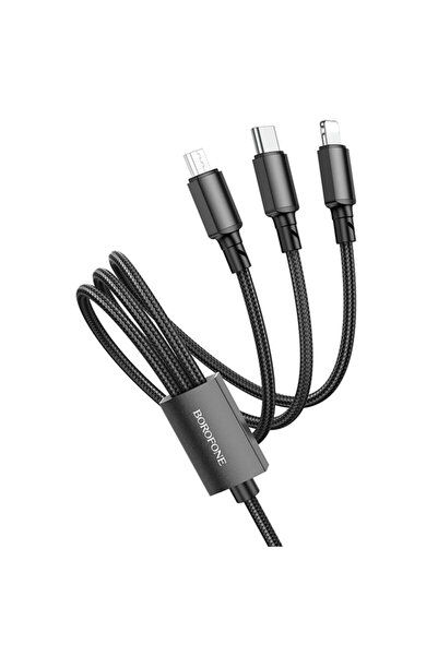 Borofone USB to micro-USB data cable, 2A, 1m BX72, black