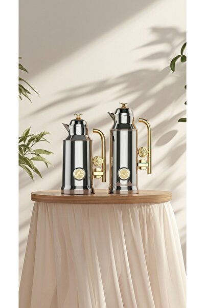 Generic Luxurious and uniquely designed 1-liter tea and coffee thermos set