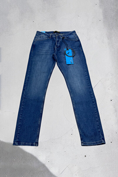 Denim Republic Men's Jeans Slim Fit Stretch Fabric Blue Slim Fit