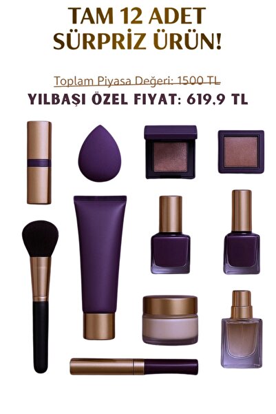 Femmelogy 12 Parça Makyaj Seti Yılbaşı Özel Avantajlı Advent Calendar - Değer...