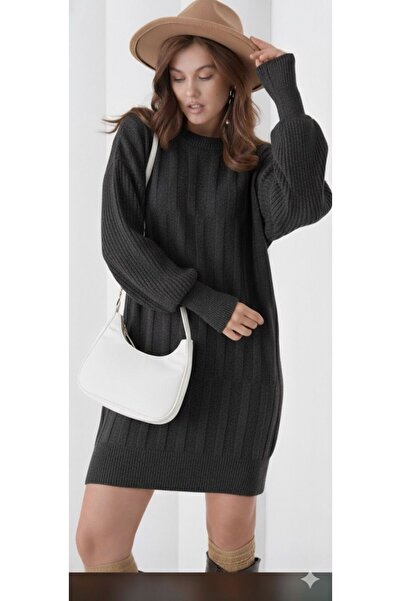 HayalGecesi Women's Yumoş Knitwear Tunic Corded Fabric 90cm