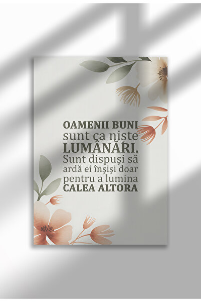 21mxm Religious Canvas Poster in Romanian Language – Unframed Digital Print on Canvas - Good People