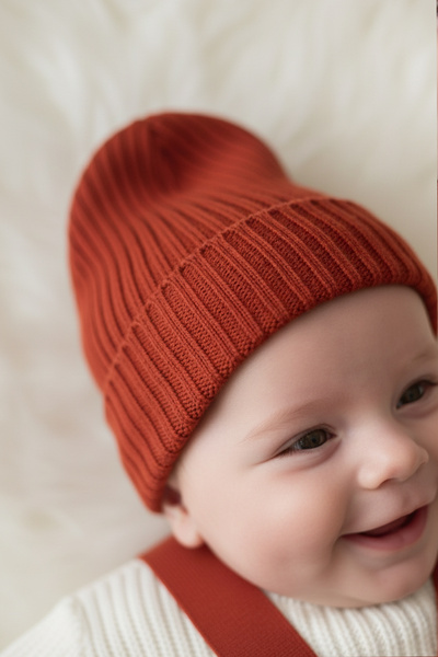 LilJoy Baby Sweater Salopet and Beanie Set – 3-Piece Knitwear Winter Set