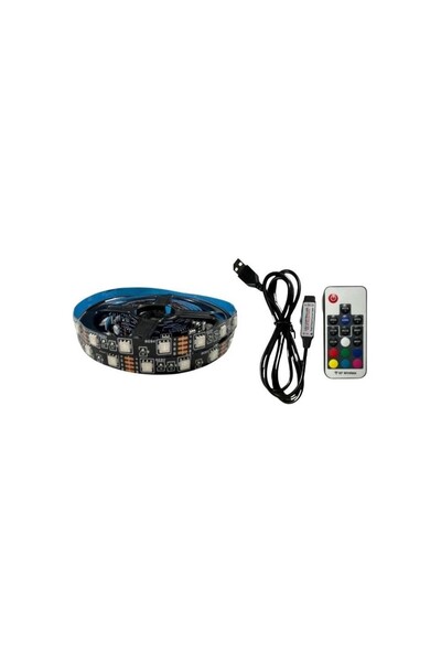 Renvox Silikon Kaplı RGB LED Şerit | Uzaktan Kumandalı 16 Renk Seçenekli Su G...