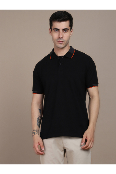 Dennis Lingo By Styli Tipping Detail Slim Fit Polo
