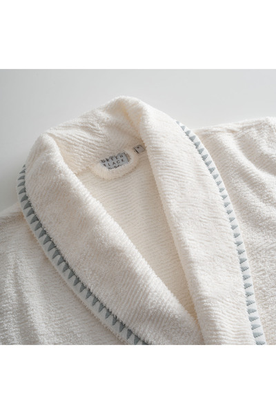 Green Black Ανδρικό μπουρνούζι Tria 100% βαμβάκι ζακάρ κρέμα-μέντα