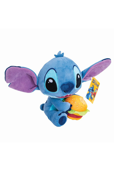 Disney STITCH PLUSH TOY WITH BURGER 25CM
