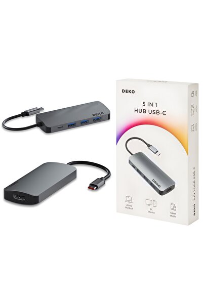 Other USB C Hub 5in1 Docking Station 100W HDMI 4K 60Hz 3xUSB DEKO Lite