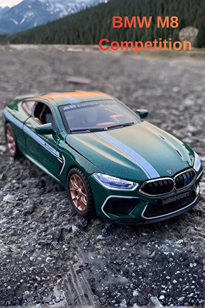 craftivio Yeşil Işıklı Sesli 1:24 Ölçek İnce Detay Açılır Kapı BMW M8 Competi...