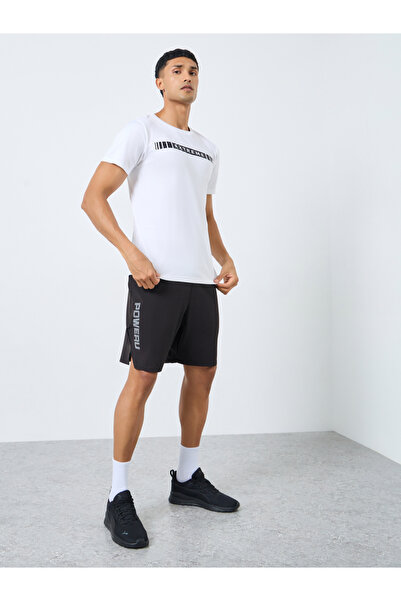 Styli Regular Fit Stripe Print Athleisure T-Shirt