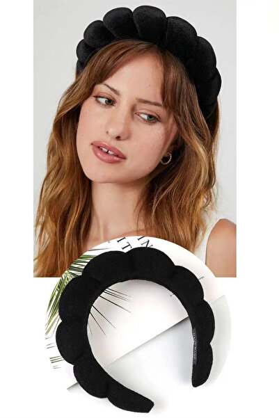 Vitastyle Black Color Spa Hair Band Towel Crown