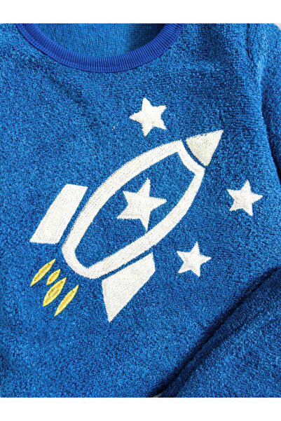 Take Two By Styli Graphic Embroidery Round Neck Top with Long Pyjama Set