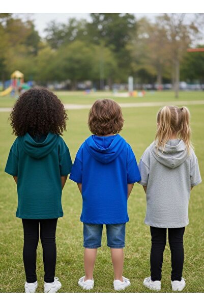 DEMOİSELLE Unisex Children's 3-Piece Hooded T-Shirt