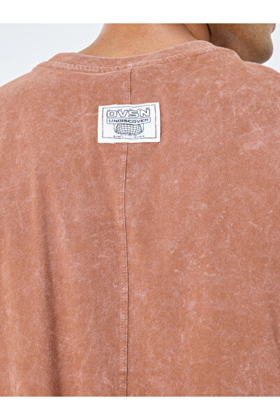 Styli Sew Panelled Acid Wash Jersey T-Shirt