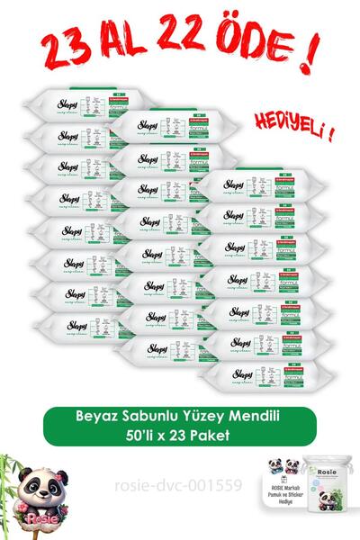 Sleepy CUMPĂRĂ 23 PLĂTĂ 22 Șiți de curățare a suprafețelor Easy Clean, pachet de 50, și ROSIE