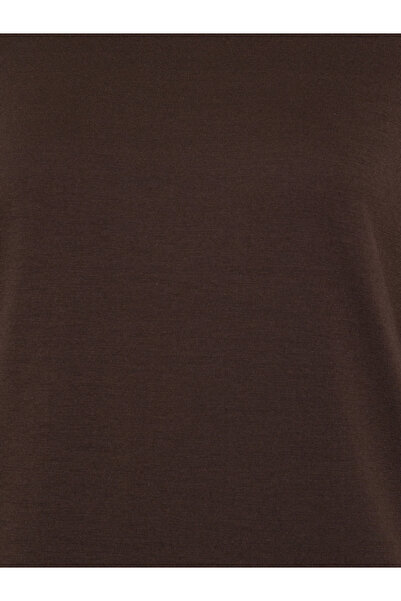 Styli Brown Boxy Long Sleeve T-Shirt