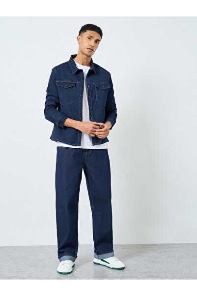 Styli Men Boxy Fit Denim Shirt