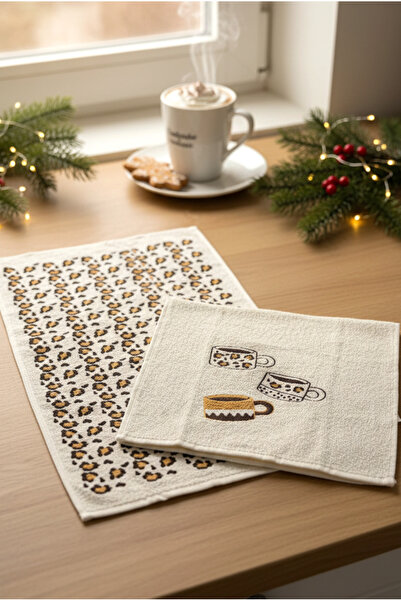 FH finehome Coffe 2-Piece Towel Set 30X50Cm