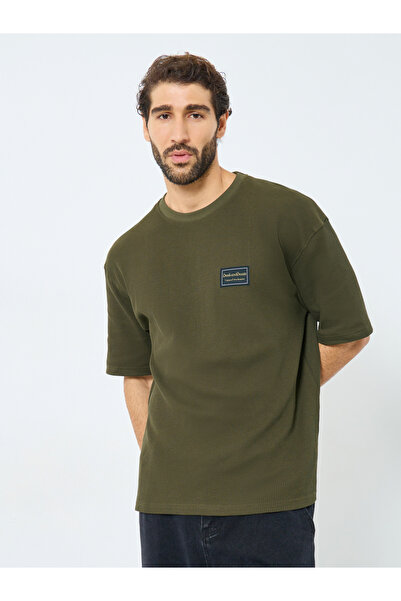 Styli Ribbed Waffle Knit Regular Fit T-Shirt