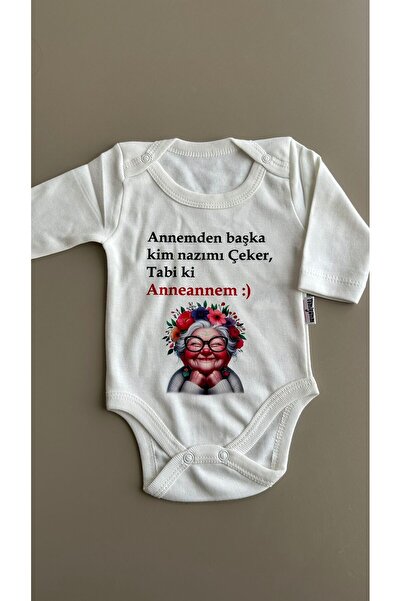 MODA Anneanne Printed 100% Cotton Long Sleeve Baby Bodysuit