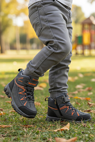 AYK'S حذاء روفون للأطفال باللون البرتقالي المدخن مع بطانة من الصوف للاستخدام ...