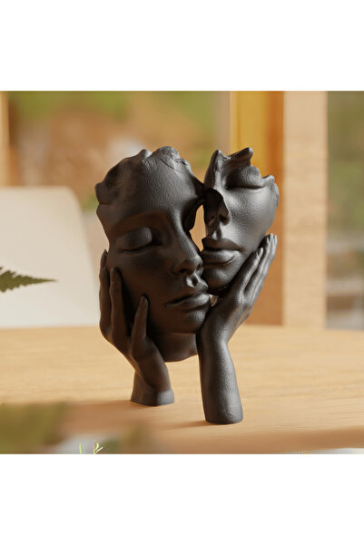 Homentum Esencia | Decorative sculpture with intertwined faces – contemporary...