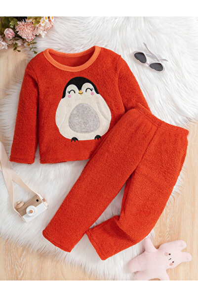 Take Two By Styli Girls Patchwork Fleece Top and Pyjama Set