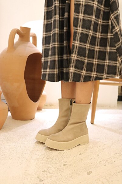 CICIKIZ Molly Zippered Boots Sole Stitched