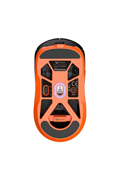 MeeTion Mouse office/gaming wireless GW24,Rechargeable,2.4 GHz,8000 dpi, 123x62.5x39mm, Black/Orange