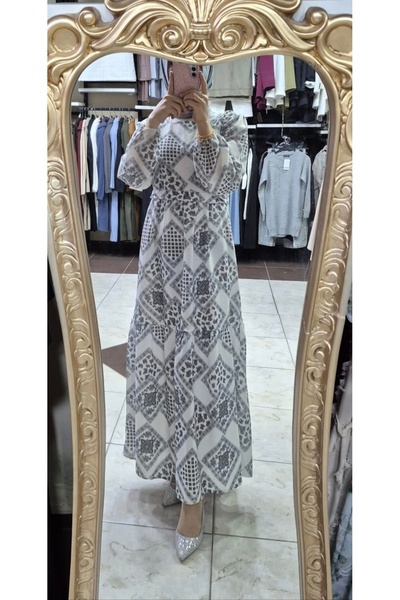 Zinka Authentic Patterned Linen Dress