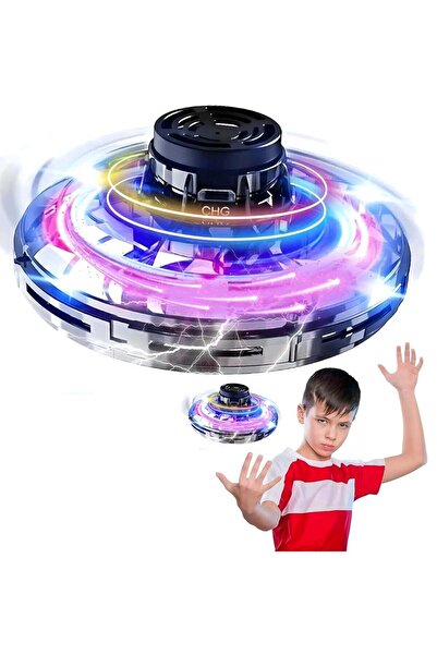 Generic Flynova UFO Gyro Spinner - Portable 8x4 cm Flying Toy Drone
