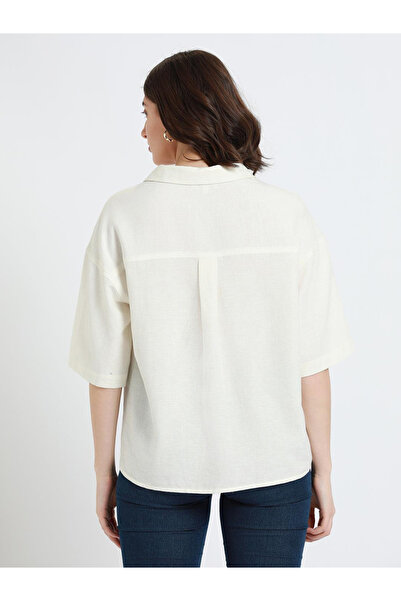 Dennis Lingo By Styli Off White Relaxed Fit Casual Shirt